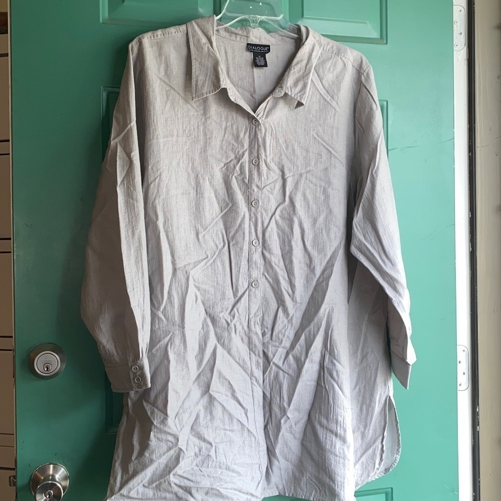 Dialogue size 3x ladies grey top